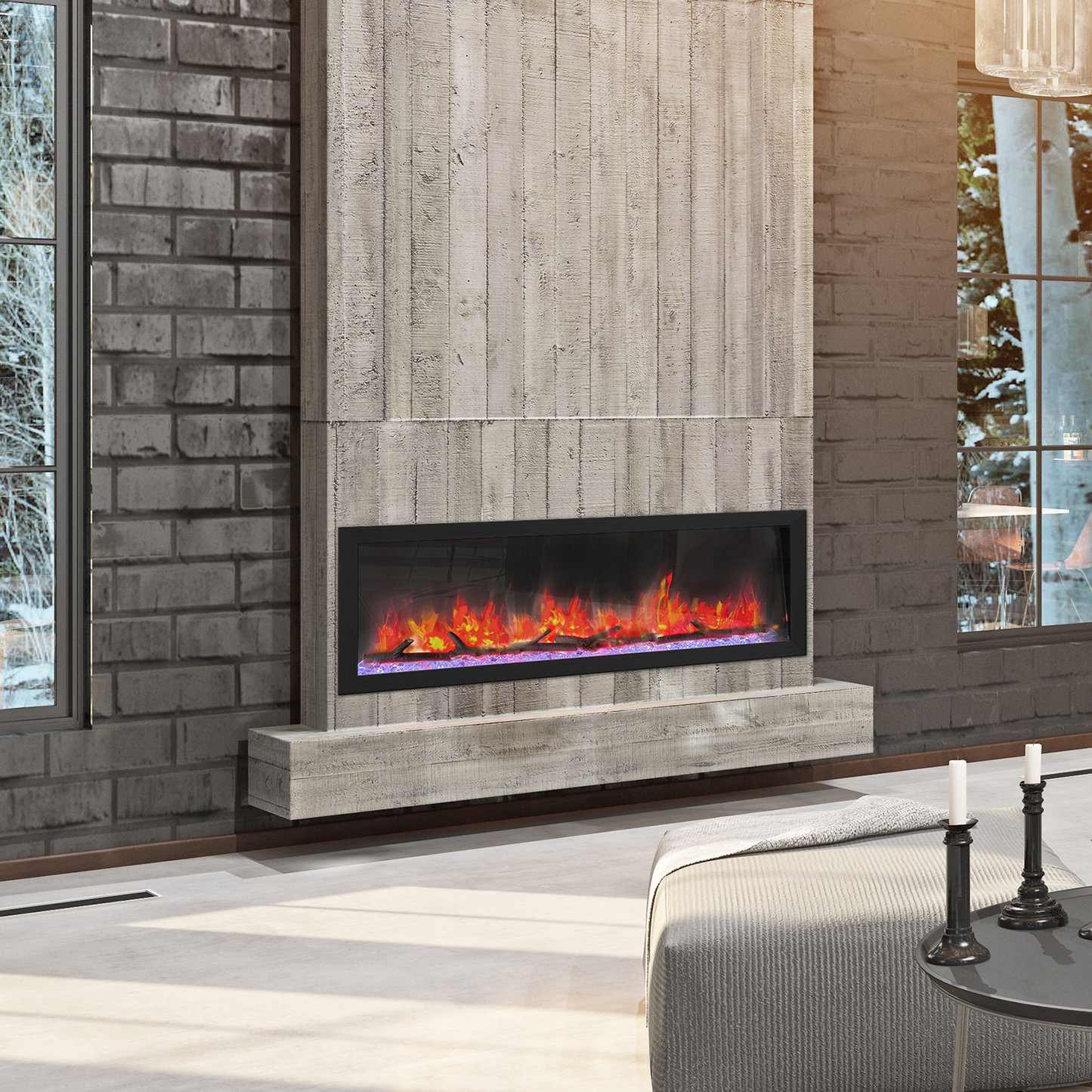 Dynasty "Cascade Series" 52" Smart Electric Fireplace