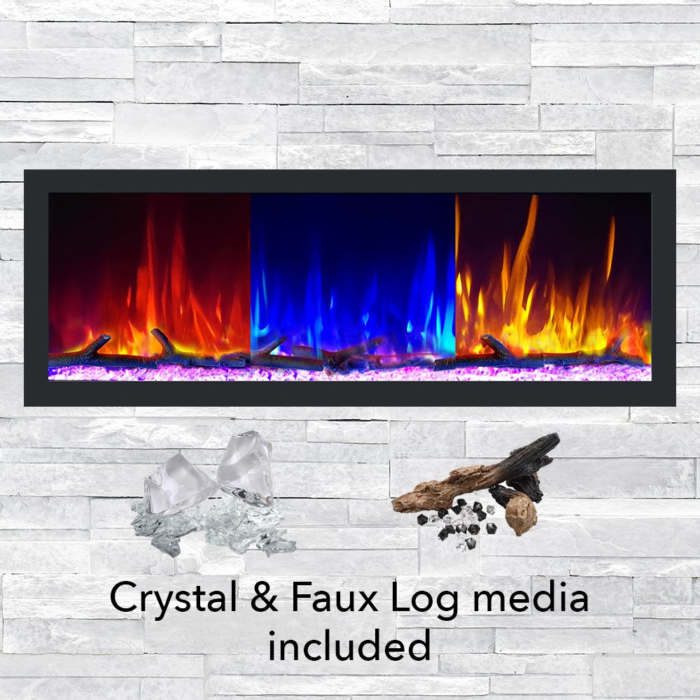 Dynasty "Cascade Series" 52" Smart Electric Fireplace