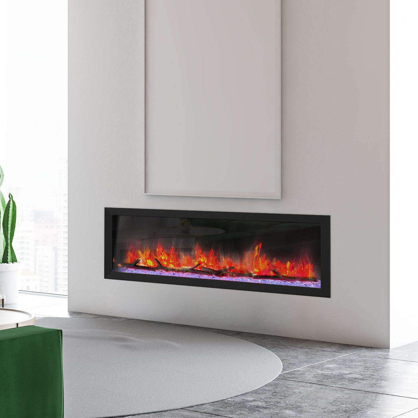 Dynasty "Cascade Series" 52" Smart Electric Fireplace